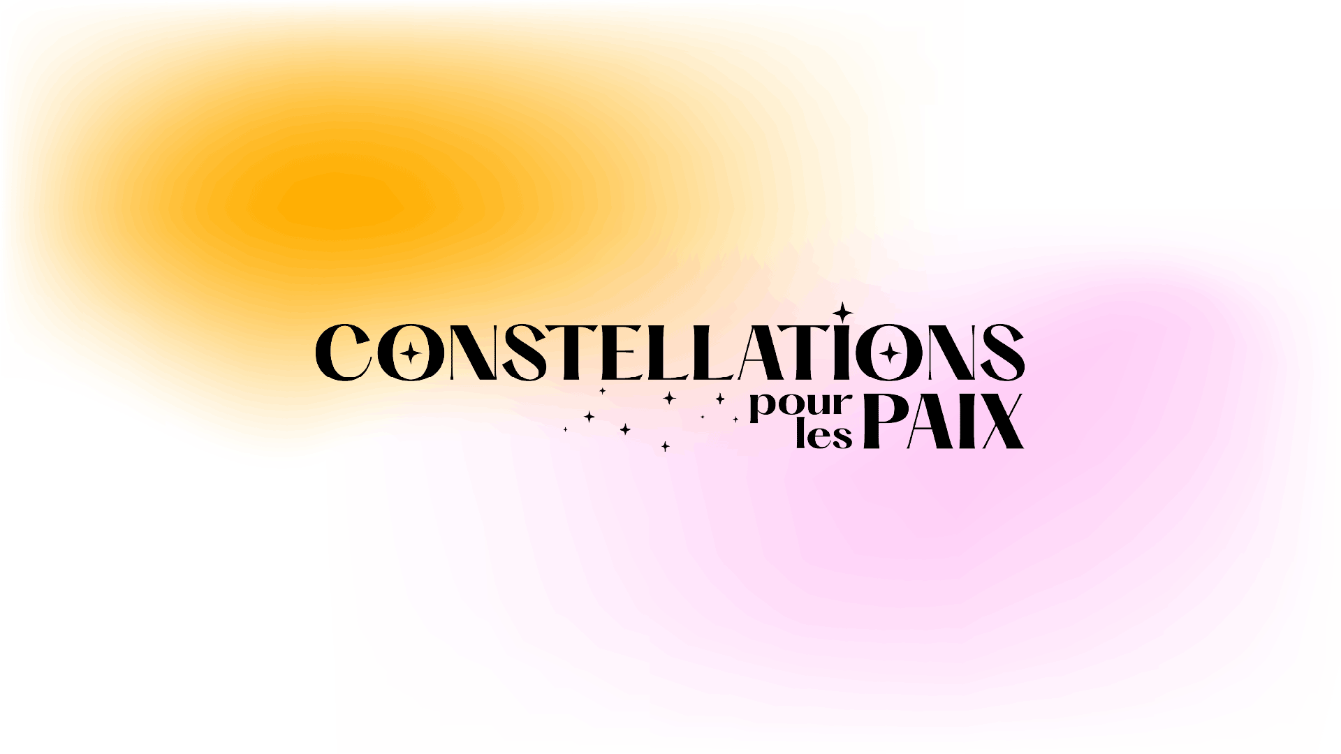 Constellations pour les Paix logo, animated