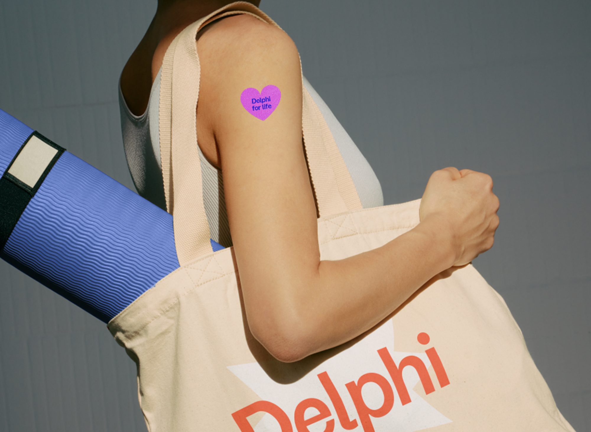 Delphi for life temporary tattoo