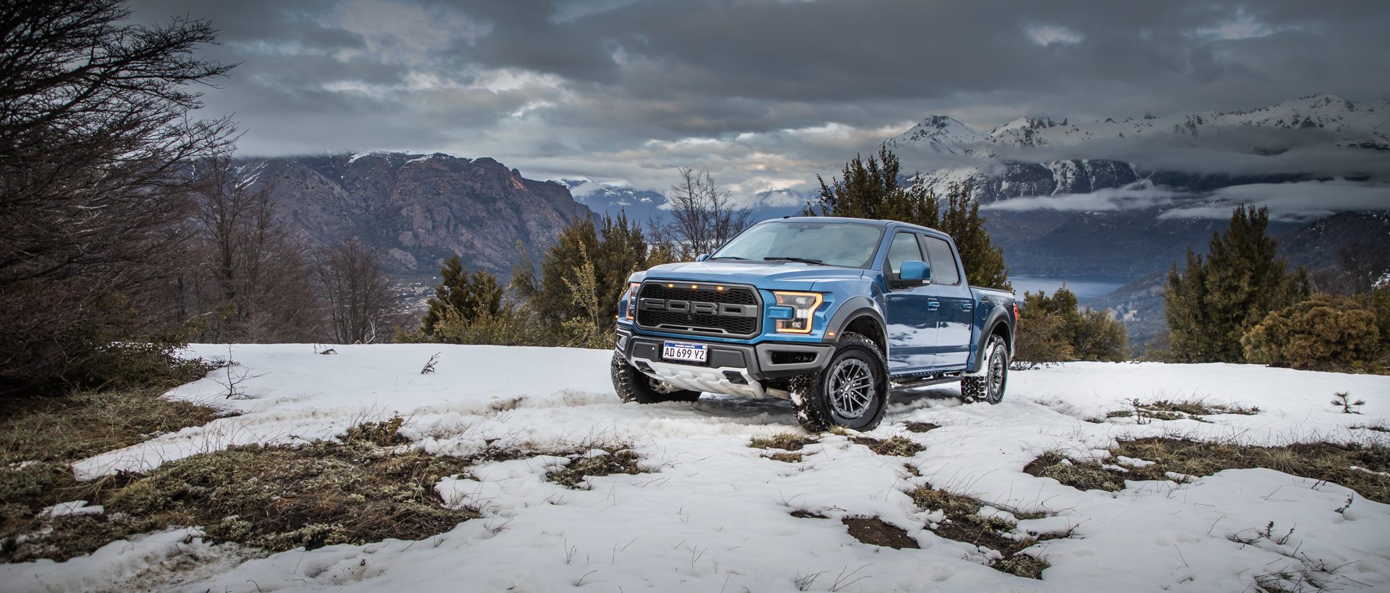 F-150 Raptor in the snow
