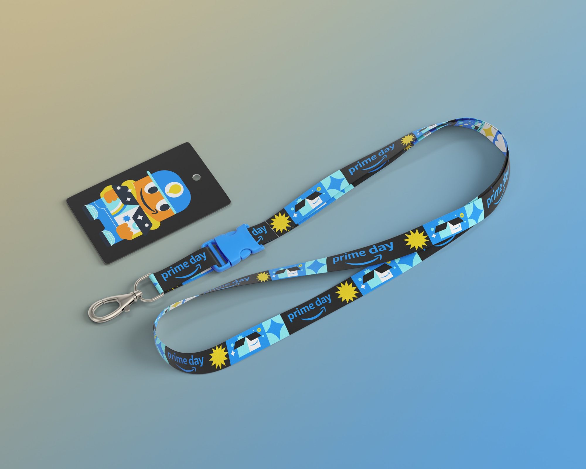 Prime Day lanyard and badge