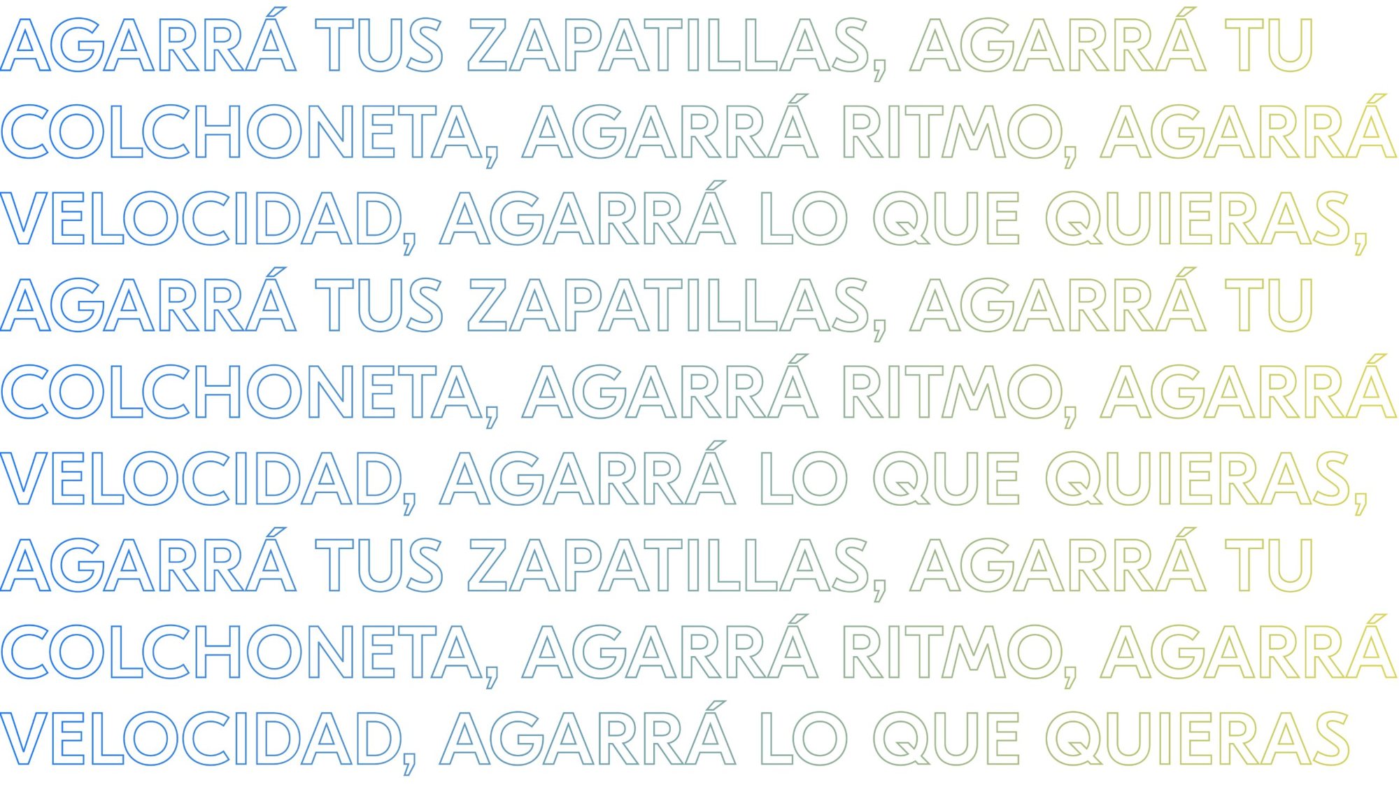 Agarrá tus zapatillas type pattern