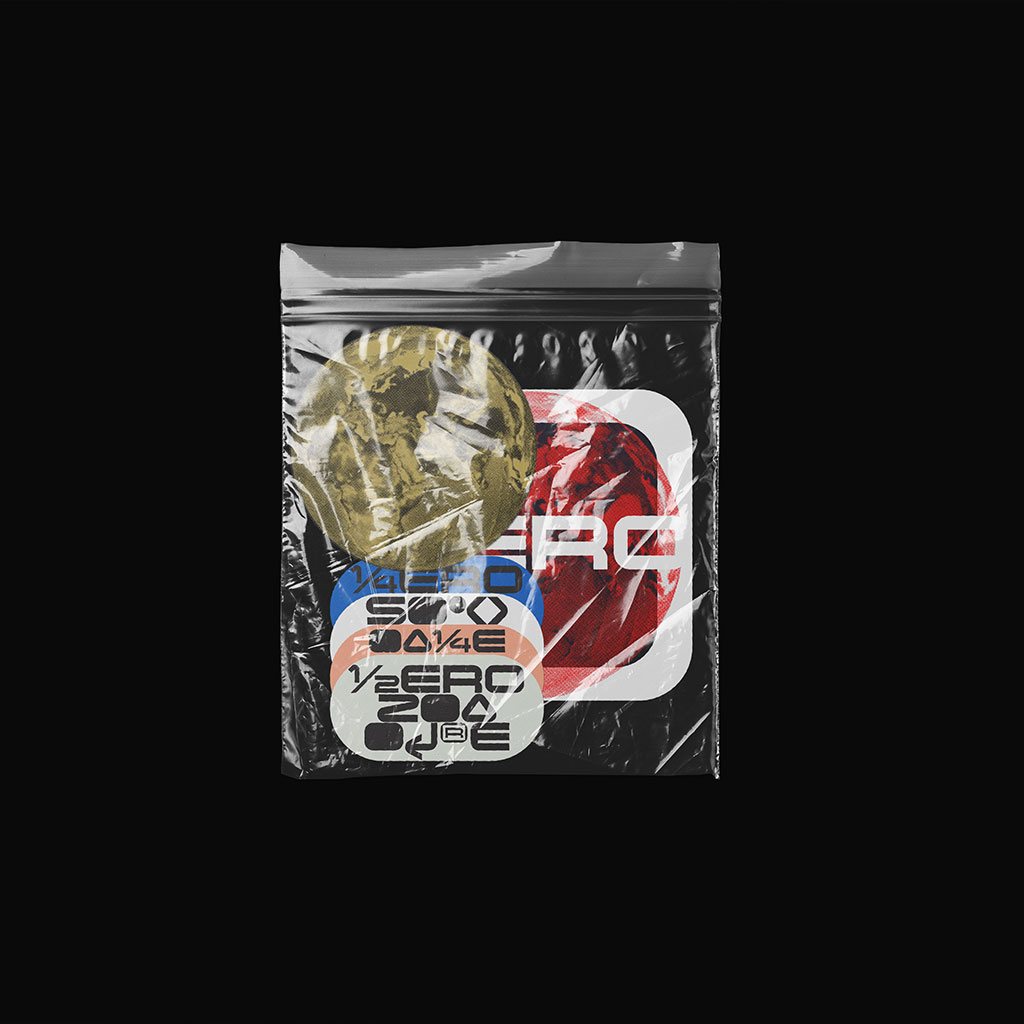 ZERO stickers in a bag